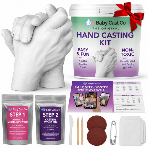Baby Cast Co Hand Casting Kit - Couples, Wedding, Hand Mold
