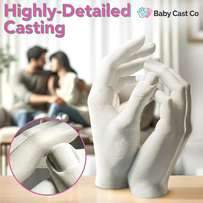 Baby Cast Co Hand Casting Kit - Couples, Wedding, Hand Mold
