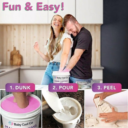 Baby Cast Co Hand Casting Kit - Couples, Wedding, Hand Mold