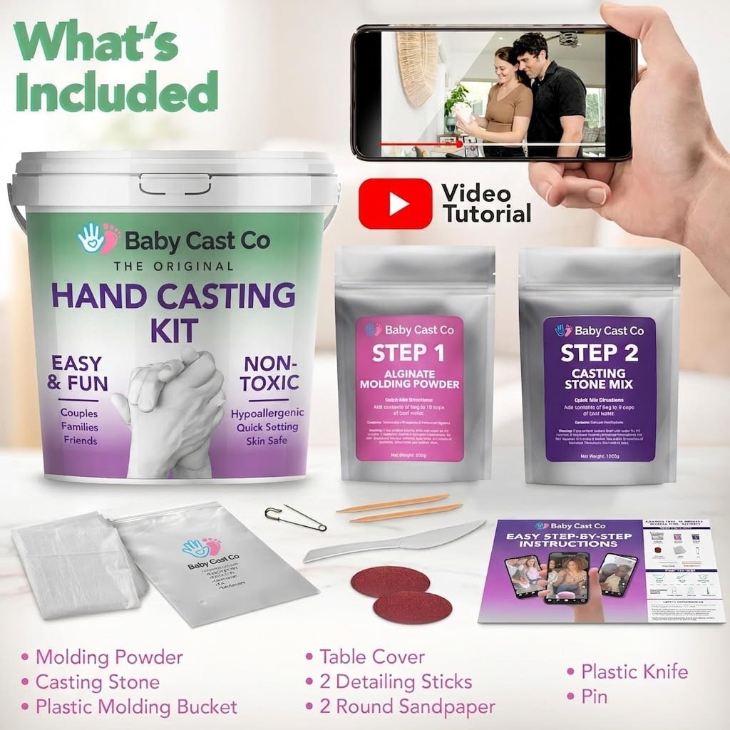 Baby Cast Co Hand Casting Kit - Couples, Wedding, Hand Mold