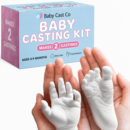 Baby Cast Co Baby Casting Kit - Hand & Foot Keepsake Mold, 2pc, New Mom Gift