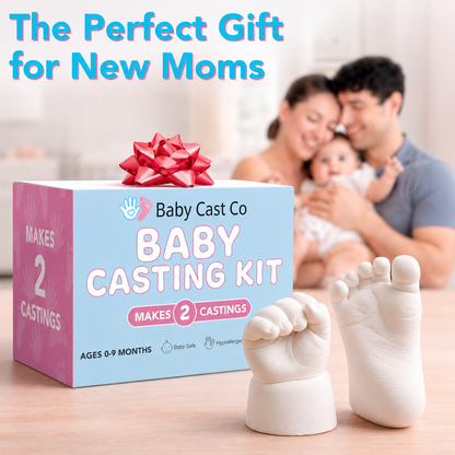 Baby Cast Co Baby Casting Kit - Hand & Foot Keepsake Mold, 2pc, New Mom Gift