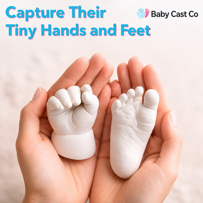 Baby Cast Co Baby Casting Kit - Hand & Foot Keepsake Mold, 2pc, New Mom Gift