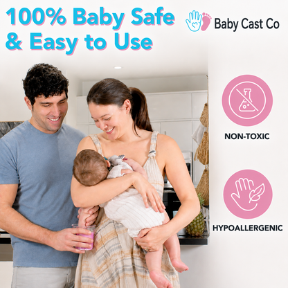 Baby Cast Co Baby Casting Kit - Hand & Foot Keepsake Mold, 2pc, New Mom Gift